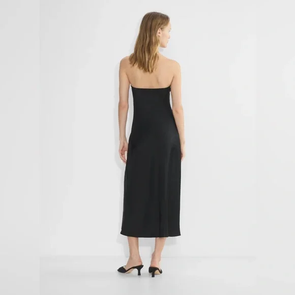 Ten Aritzia Exclusive Satin Strapless Maxi Formal Evening Cocktail Dress Sz S - Picture 7 of 14